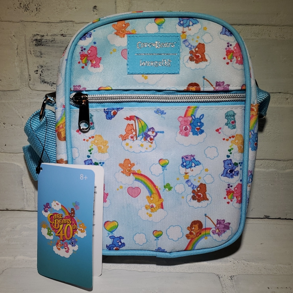 NWT Loungefly Care Bear 40th Anniverary Cross Body Bag